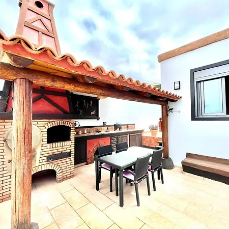 With Bbq, Private Heated Pool In Tenerife South Villa