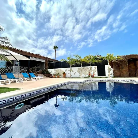 וילה With Bbq, Private Heated Pool In Tenerife South *